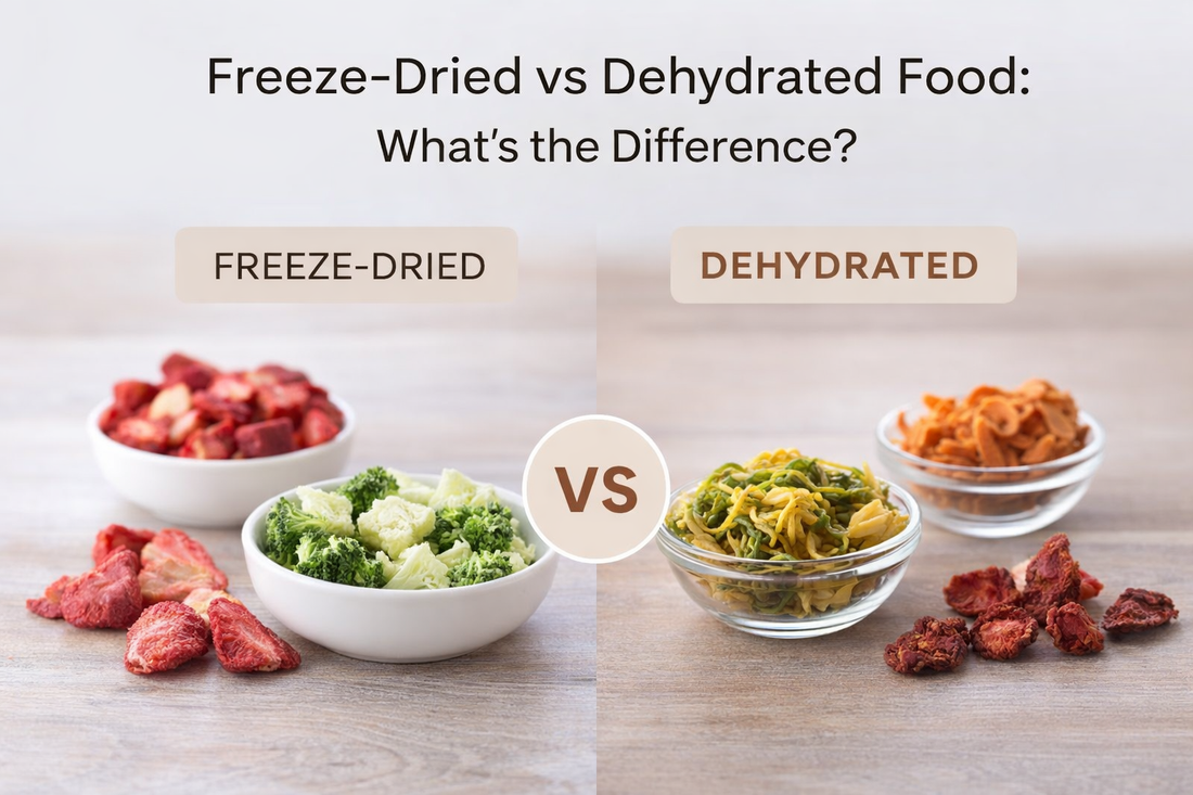 Freeze-Dried vs Dehydrated Food: What’s the Difference?